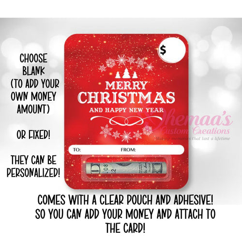 Christmas Money Card, Money Card Holders, Festive Money Holders, Christmas Gift, Wooden Money Card Holder