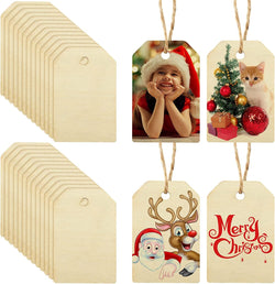 Wooden name tags, Christmas Tags, Personalized Tags, Picture Tags, Wooden Christmas Tags