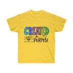 Christian t-shirt, Christian shirt, Christian tee, Bible shirt, Unisex Ultra Cotton Tee, Created with a purpose