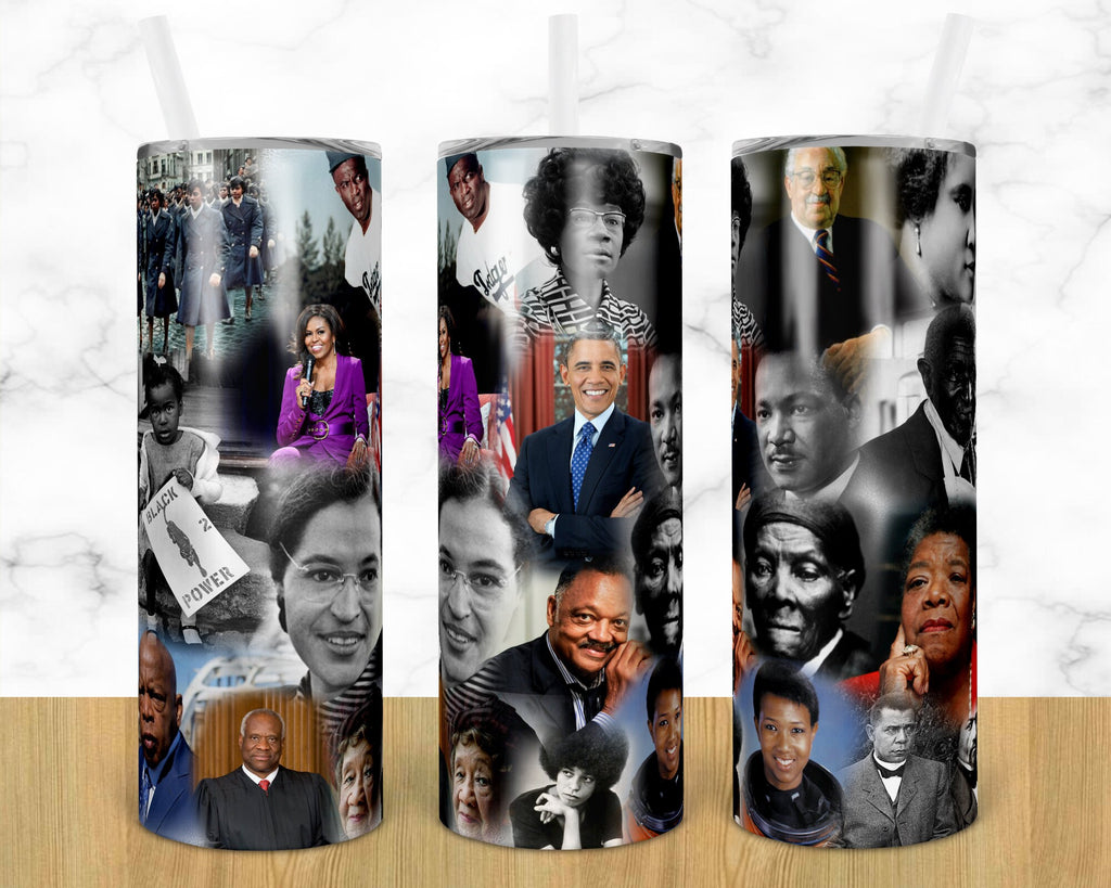 Black History Tumblers, Black History, MLK, Martin Luther King, History, Black and Proud, 20oz Tumbler