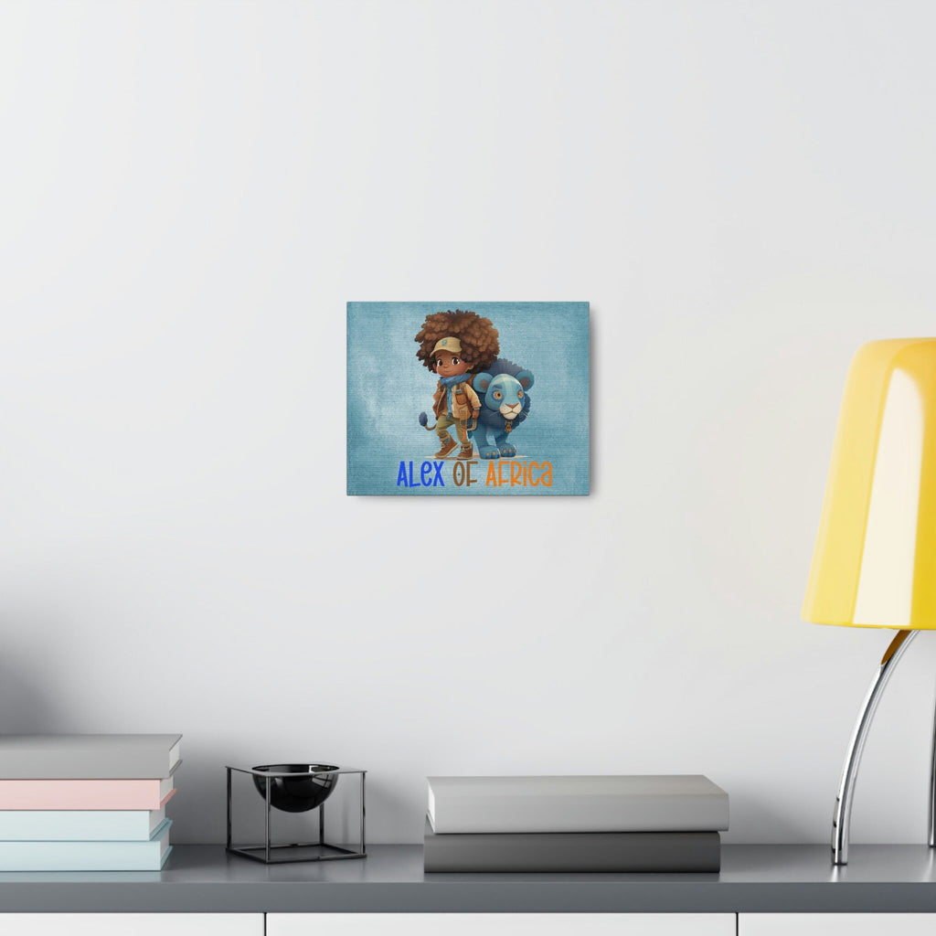Canvas Gallery Wrap, African Boy with Lion