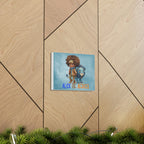 Canvas Gallery Wrap, African Boy with Lion