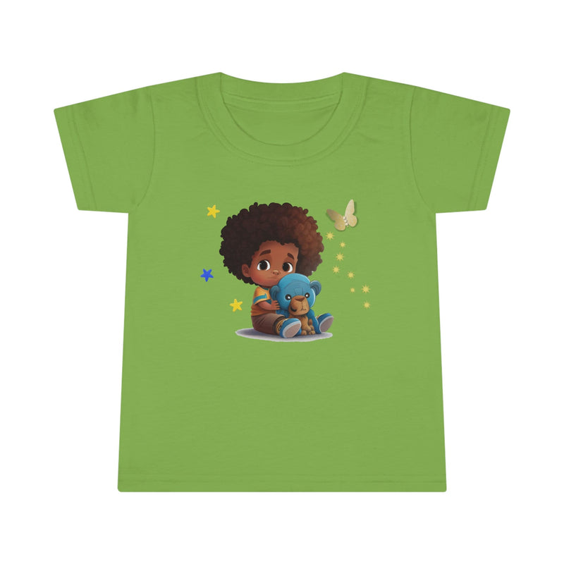 Toddler T-shirt, Boy with Bear, Kid&#39;s T-shirt, T-shirt