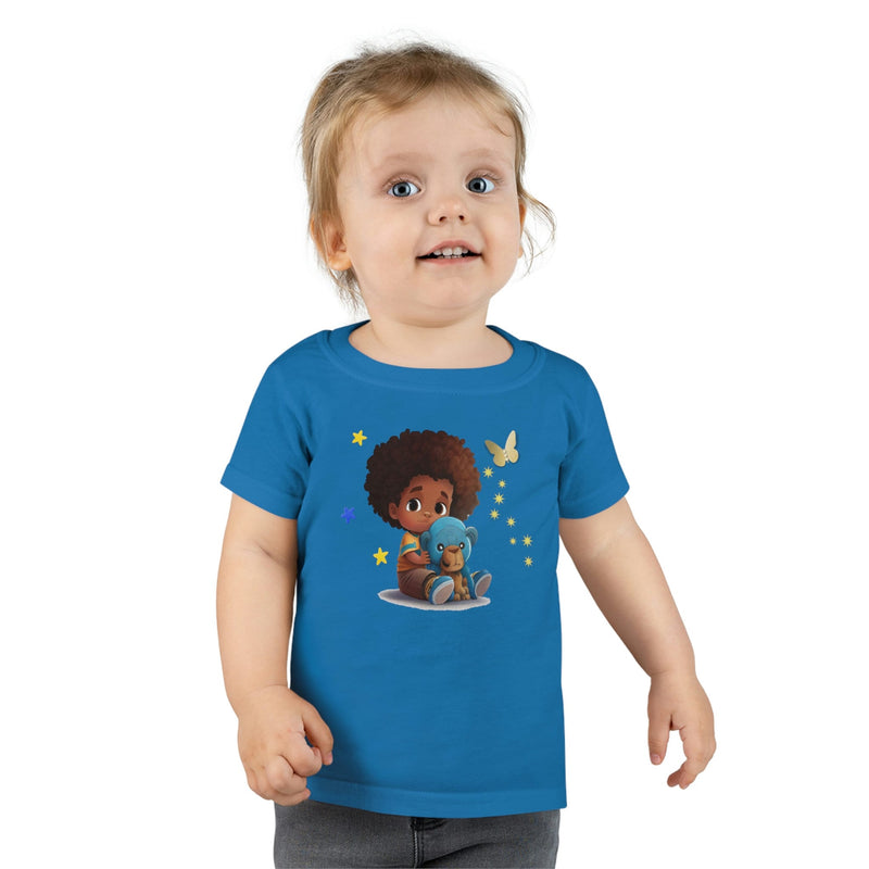 Toddler T-shirt, Boy with Bear, Kid&#39;s T-shirt, T-shirt