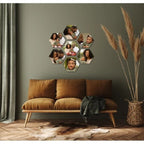 Hexagon Wooden Frame, Wooden Frame, Picture Frame, Wall Art