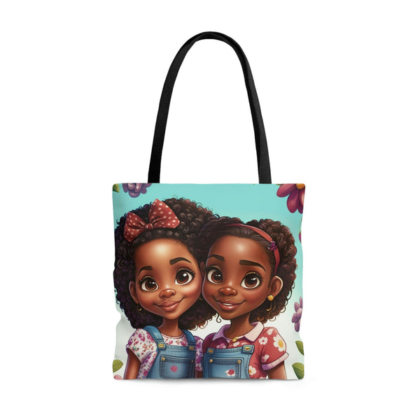 Tote Bag, Spring Tote, Afro Girls Tote