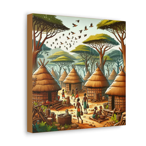 African Canvas, Canvas for Home Decor, Wall Decoration, Housewarming Gift, Room Decor