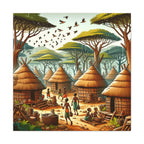 African Canvas, Canvas for Home Decor, Wall Decoration, Housewarming Gift, Room Decor