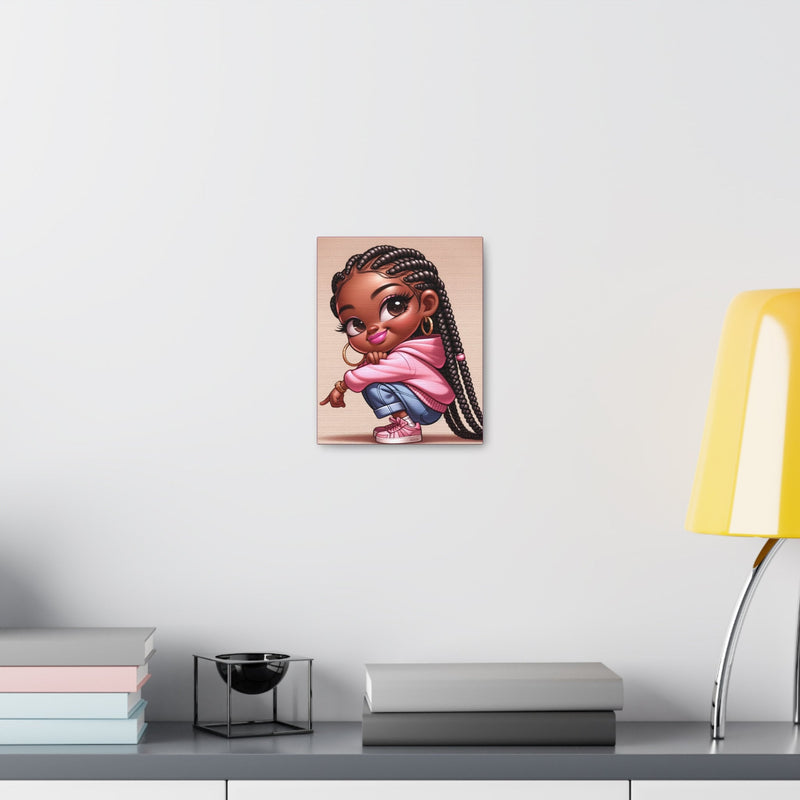 Afro Girl Canvas, African Canvas, Canvas for Home Decor, Wall Decoration, Housewarming Gift, Girl Canvas, Room Decor