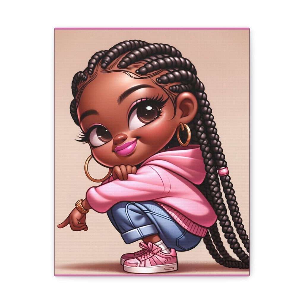 Afro Girl Canvas, African Canvas, Canvas for Home Decor, Wall Decoration, Housewarming Gift, Girl Canvas, Room Decor