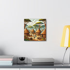 African Canvas, Canvas for Home Decor, Wall Decoration, Housewarming Gift, Room Decor