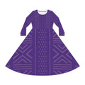 Purple African Print Dance Dress