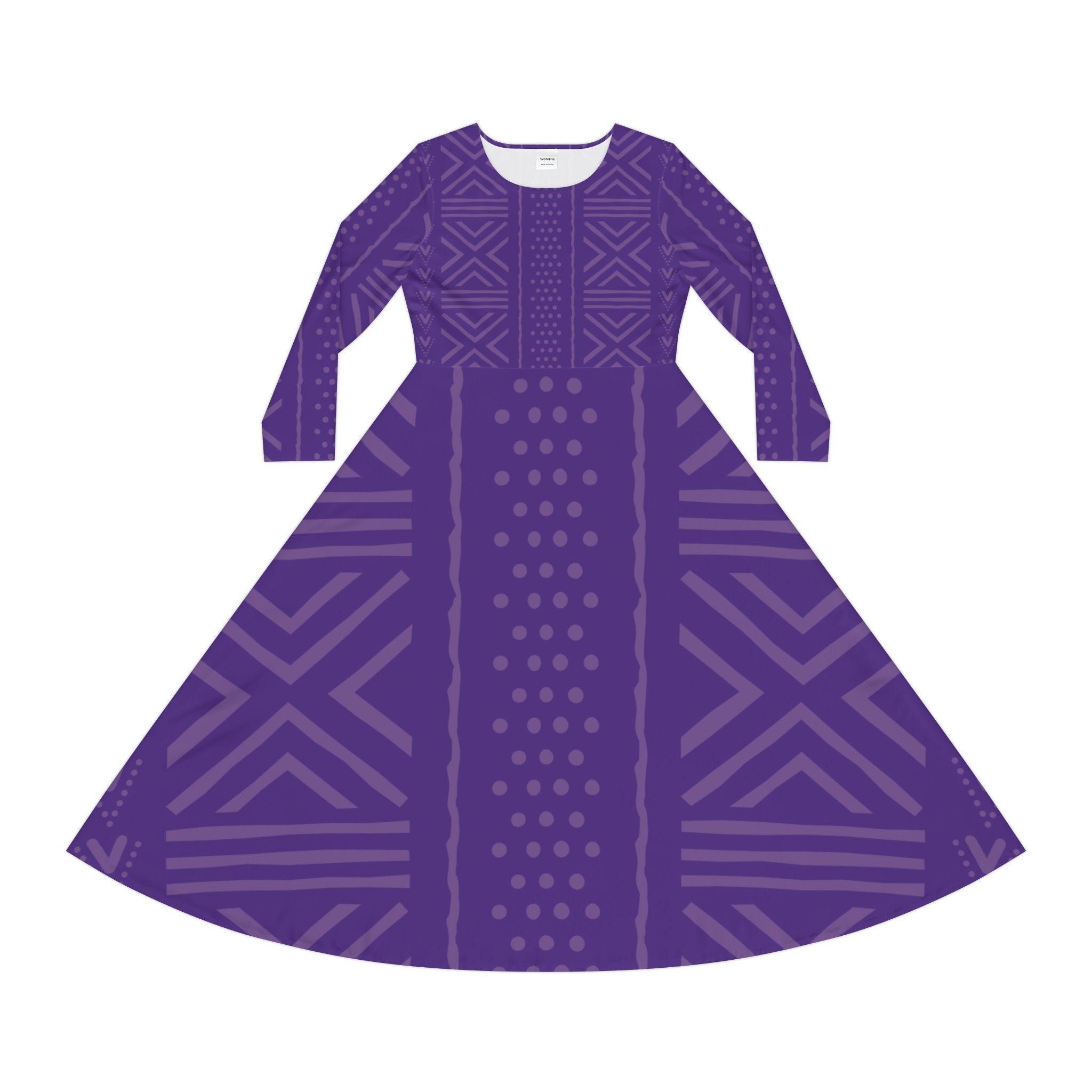 Purple African Print Dance Dress