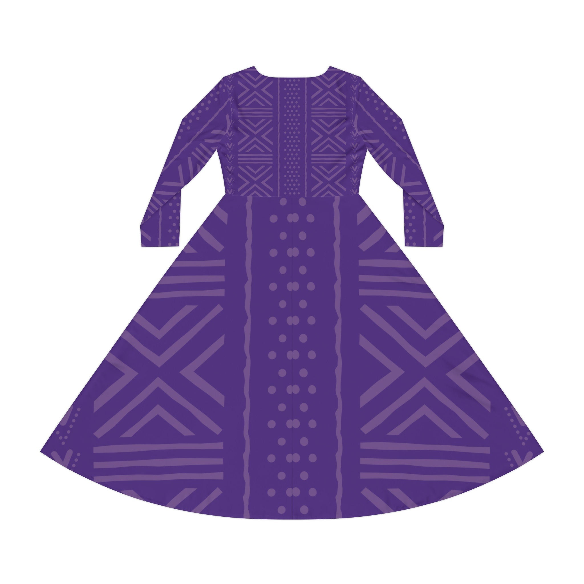 Purple African Print Dance Dress