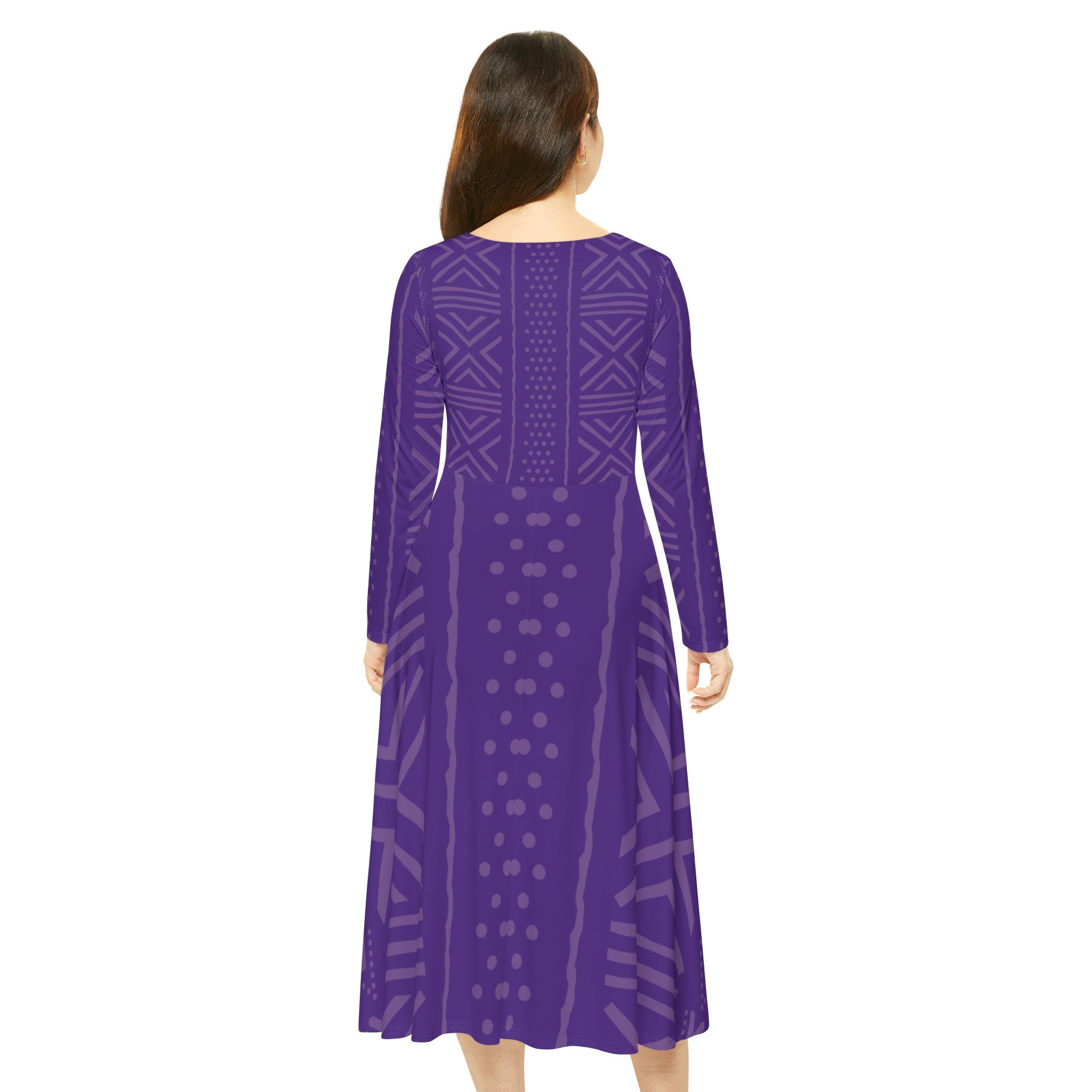 Purple African Print Dance Dress
